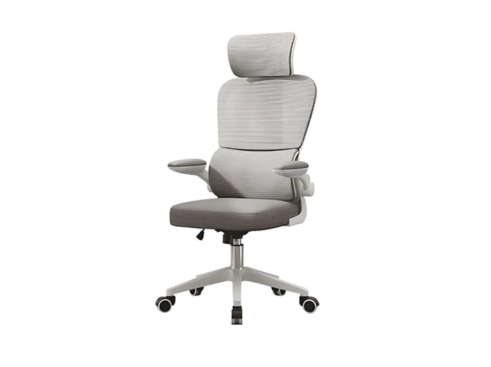 Cadeira Escritório Ergonômica Genebra G500 Luvinco Cor Cinza Com Suporte Lombar Estofado Mesh
